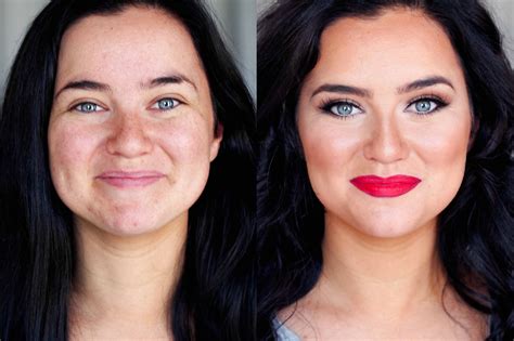 mac makeup before and after.